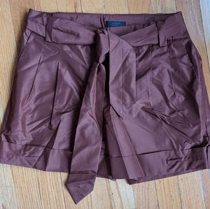J Crew tie paper bag shorts - silky